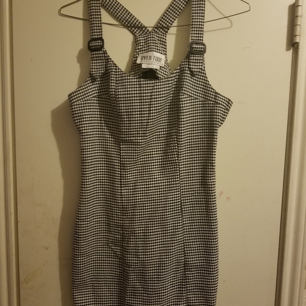 Black and white gingham dress